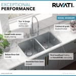 Ruvati Modena 31 x 18 inch Kitchen Sink - Stainless Steel