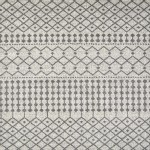 Totti Grid Cream/Gray 2x8 Geometric Rug