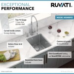 Ruvati Modena 12 x 18 inch Undermount Bar Sink