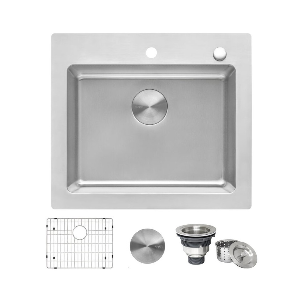 Ruvati Modena 23 x 20 inch Topmount Stainless Steel Kitchen Sink