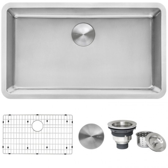 Ruvati Modena 31 x 18 inch Undermount Stainless Steel Kitchen Sink
