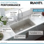 Ruvati Modena 31 x 18 inch Undermount Stainless Steel Kitchen Sink