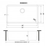 Ruvati Modena 31 x 18 inch Undermount Stainless Steel Kitchen Sink