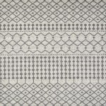 Totti Grid Cream/Gray 5x7 Geometric Rug