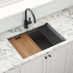 Ruvati Giana 27 x 19 inch Undermount Kitchen Sink - Gunmetal Matte Black