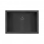 Ruvati Ariaso 18 x 13 inch Undermount Bathroom Sink - Gunmetal Matte Black