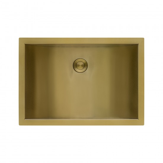 Ruvati Ariaso 18 x 13 inch Undermount Bathroom Sink - Brushed Gold Brass Tone