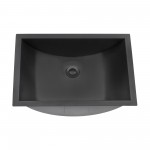 Ruvati Ariaso 20 x 14 inch Undermount Bathroom Sink - Gunmetal Matte Black