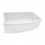 Ruvati Fiamma 33 x 20 inch Farmhouse Kitchen Sink - White