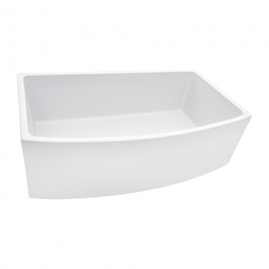 Ruvati Fiamma 33 x 20 inch Farmhouse Kitchen Sink - White