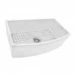 Ruvati Fiamma 33 x 20 inch Farmhouse Kitchen Sink - White