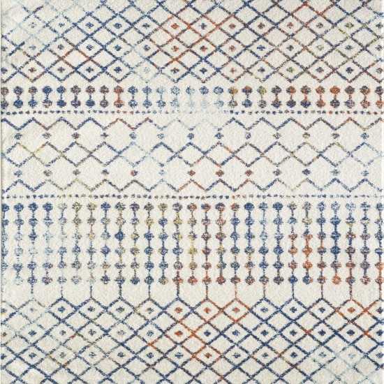 Totti Grid Cream/Multicolor 5x7 Geometric Rug