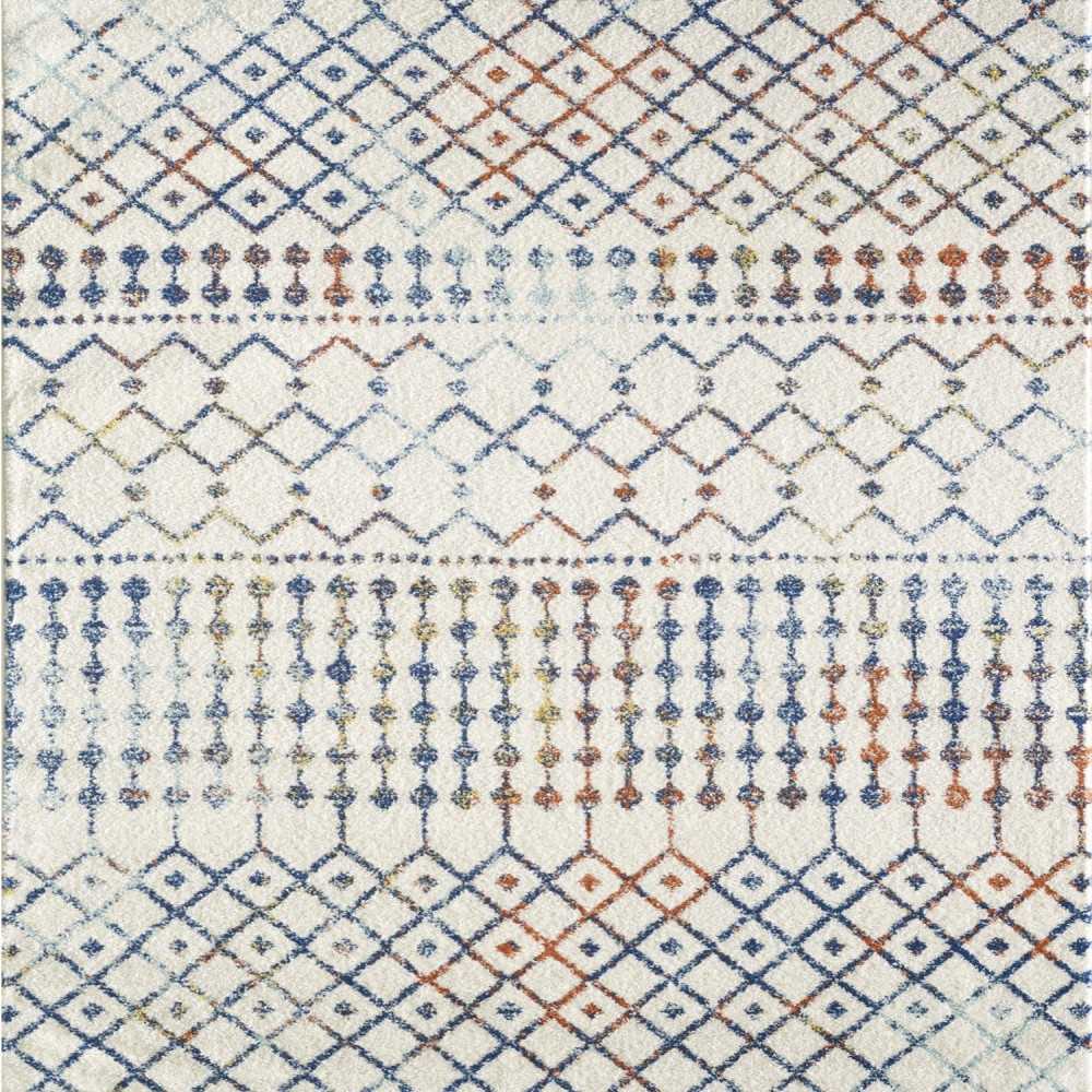 Totti Grid Cream/Multicolor 5x7 Geometric Rug Totti Grid Cream/Multicolor 5x7 Geometric Rug