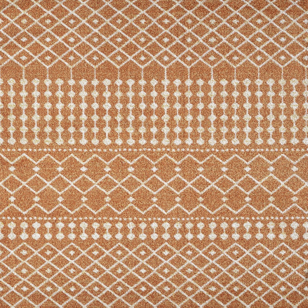 Totti Grid Orange/Cream 3x5 Geometric Rug