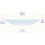 Black Matte 71" Solid Surface Resin Suspended Wall Mounted Hammock Bathtub