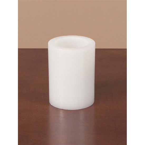 Led Wax Pillar Candle (Set Of 6) 3"Dx4"H Wax/Plastic - 2 C Batteries Not Incld.