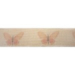 Butterfly Fabric Ribbon (6 Rolls) 3" x 3.3 Yds. Wired Jute