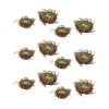 Robin'S Nest W/Eggs (Set Of 12) 5", 7"D Twig/Foam(Sold Out)