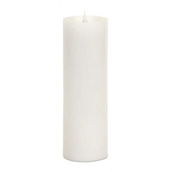 Simplux Led Pillar Candle W/Moving Flame (Set Of 2) 3"D x 9"H