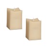 Simplux Squared Candle W/Moving Flame (Set Of 2) 3.5"Sq x 5"H