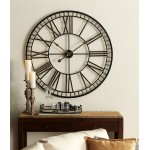 Oversized Metal Wall Clock 40"D Metal (Requires 1 C Battery, Not Inlcuded)