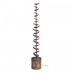 Leaf Fountain W/Ul Pump 62.5"H Metal