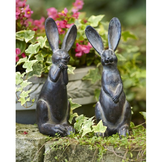 Rabbit (Set Of 2) 11.5"H Resin