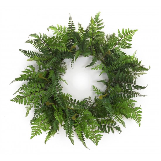 Fern Wreath 24"D Plastic