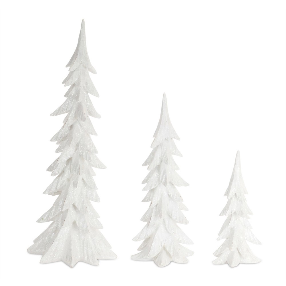 Tree (Set Of 3) 12"-26"H Polyresin