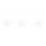 5 Lighted Snowflake Strand 6"Hx5'L Acrylic