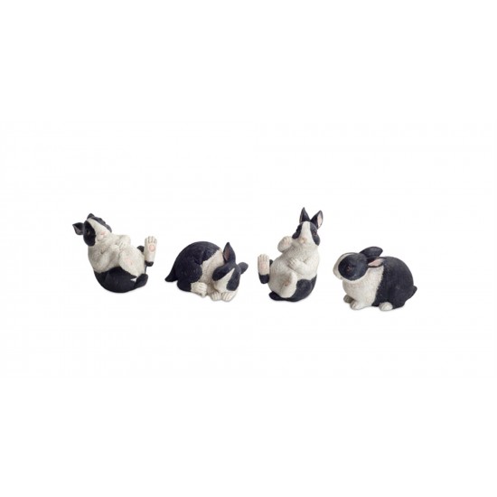 Rabbit (Set Of 16) 2"H, 2.5"H, 3.5"H Resin