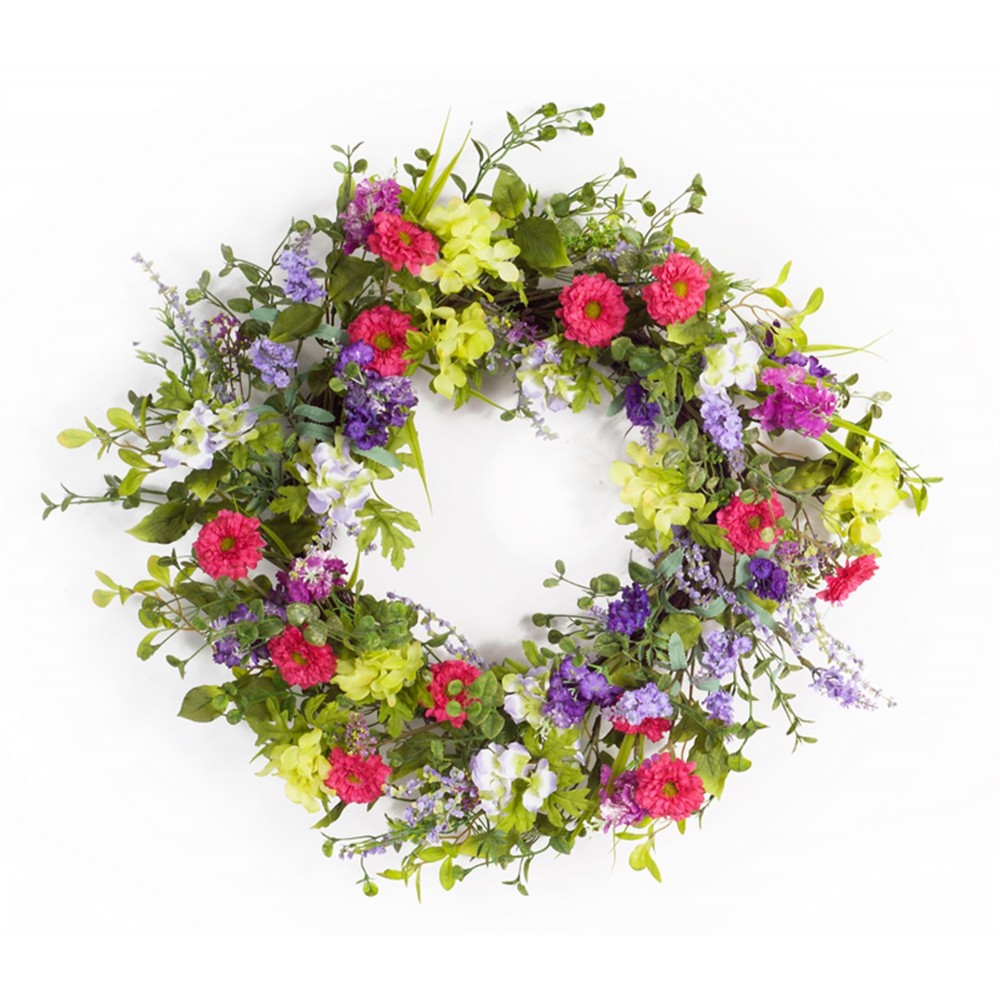 Mixed Floral Wreath 24"D Mixed Floral Wreath 24"D