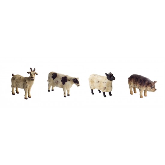 Sheep/Pig/Cow/Goat (Set Of 8)