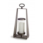 Candleholder (Set Of 2) 18"H Metal/Glass