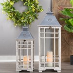 Lantern (Set Of 2) 24.5"H, 33"H Metal