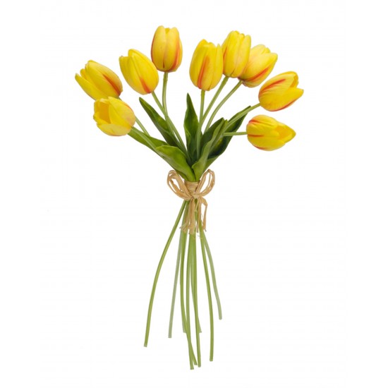Tulip Bundle (Set Of 6) 15"H, Yellow