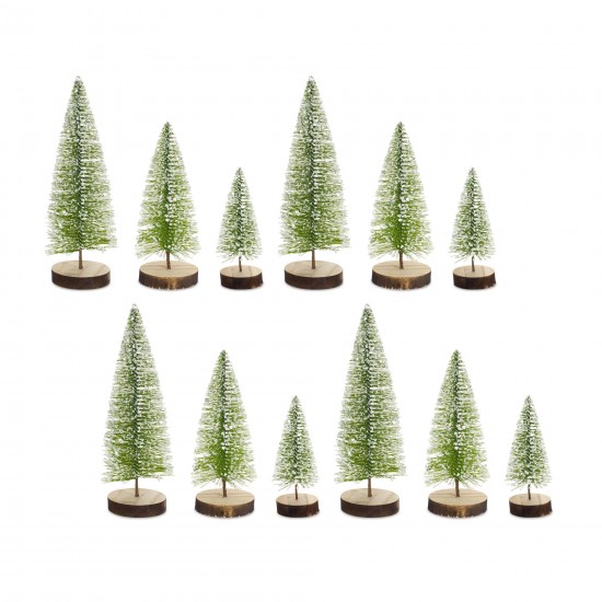 Mini Table Tree (Set Of 12) 6.25"H, 9"H, 10.5"H Plastic