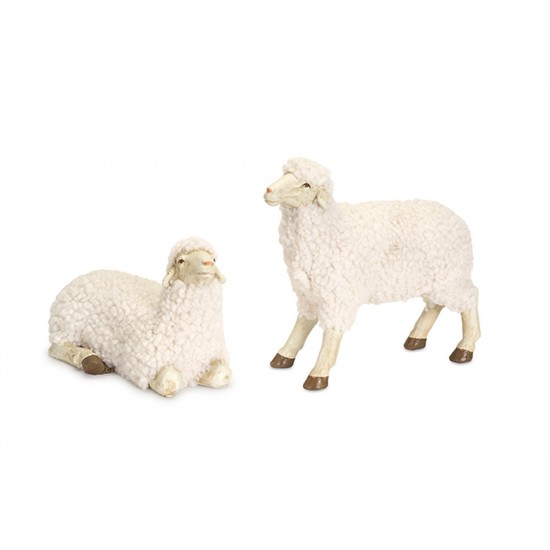 Sheep (Set Of 4) 4.75"H, 7.5"H Resin