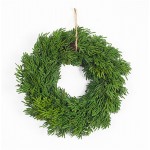 Pine Wreath (Set Of 6) 11.5"D Plastic