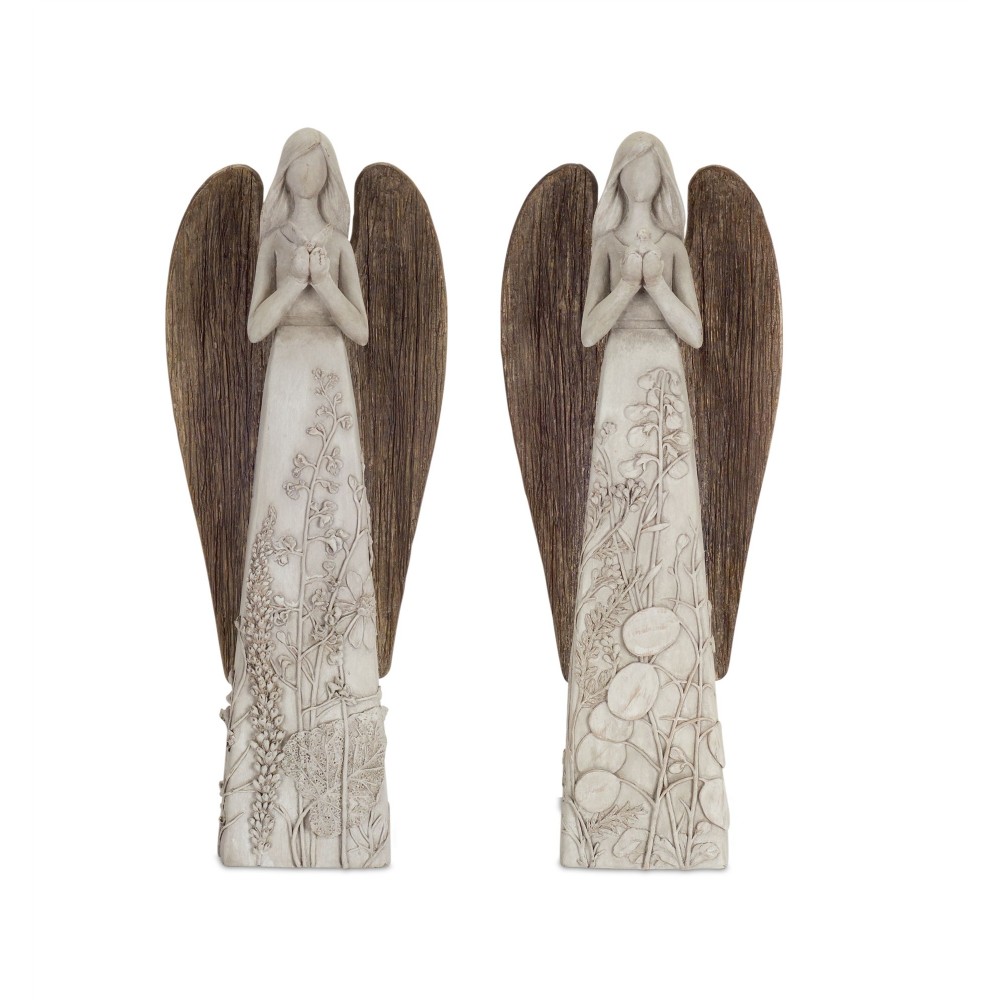 Angel (Set Of 2) 14"H Resin