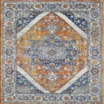 Totti Vintage Orange/Navy 6x9 Oriental Rug
