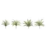 Fern Bush (Set Of 12) 16"H Plastic