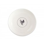 Chicken Round Platter (Set Of 2) 13.25"D Stoneware