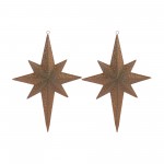 Star Ornament (Set Of 2) 18.75"H Metal