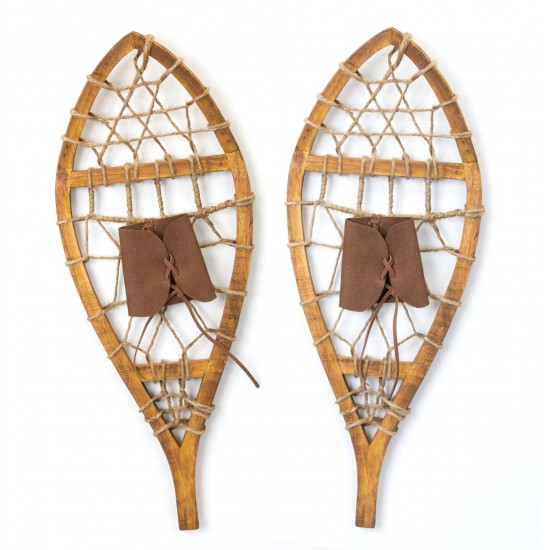 Snow Shoes (Set Of 4) 22"H Wood