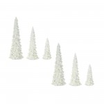 Tree (Set Of 6) 5.75"H, 9"H, 11.5"H Resin