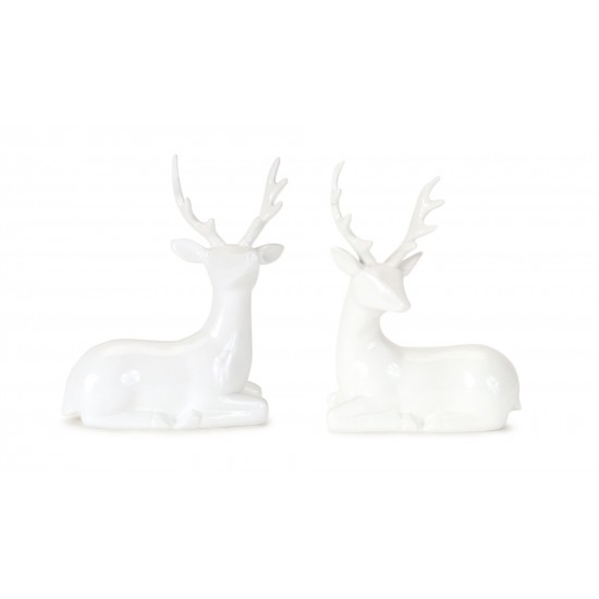 Deer (Set Of 12) 6"H Resin