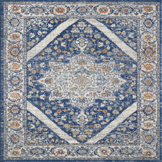 Totti Vintage Navy/Cream 3x5 Oriental Rug