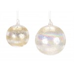 Ball Ornament (Set Of 4) 4.75"H, 5.5"H Glass