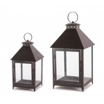 Lantern (Set Of 2) 11.75"H, 16"H Iron